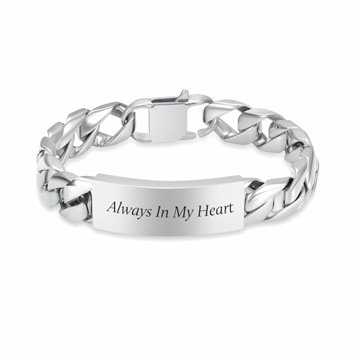Pulsera urna para cenizas de acero inoxidable miniatura 1