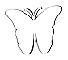 DCentral® Butterfly Screen Flexible Magnet; Double-Sided. Bright White-Easier to See Day & Night.Helps to Stop Walking into Screens, Covers Small Tears, for Non-RETRACTABLES, Size W 4.5