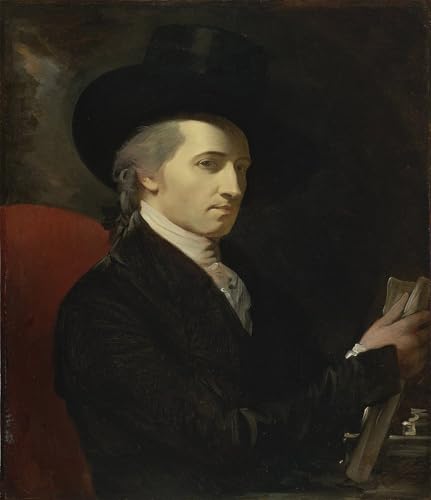 Tableau autoportrait de Benjamin West impression sur toile 60x90cm pour déco murale