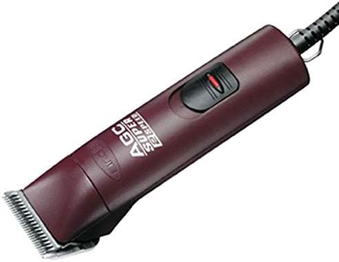 Andis 23280 ProClip Super 2-Speed Detachable Blade Clipper, Professional Animal/Dog Grooming, Burgundy, AGC2
