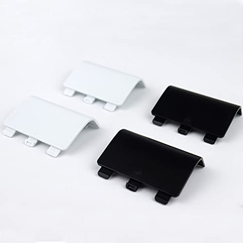 Aosai Battery Cover For Xbox Series X, Xbox Series S Controller, Replacement Battery Back Door Lid For Xbox Core Controller, Batteries Caps Shell Repair Part For Xbox Series X/S (2 Black + 2 White) #TOP4