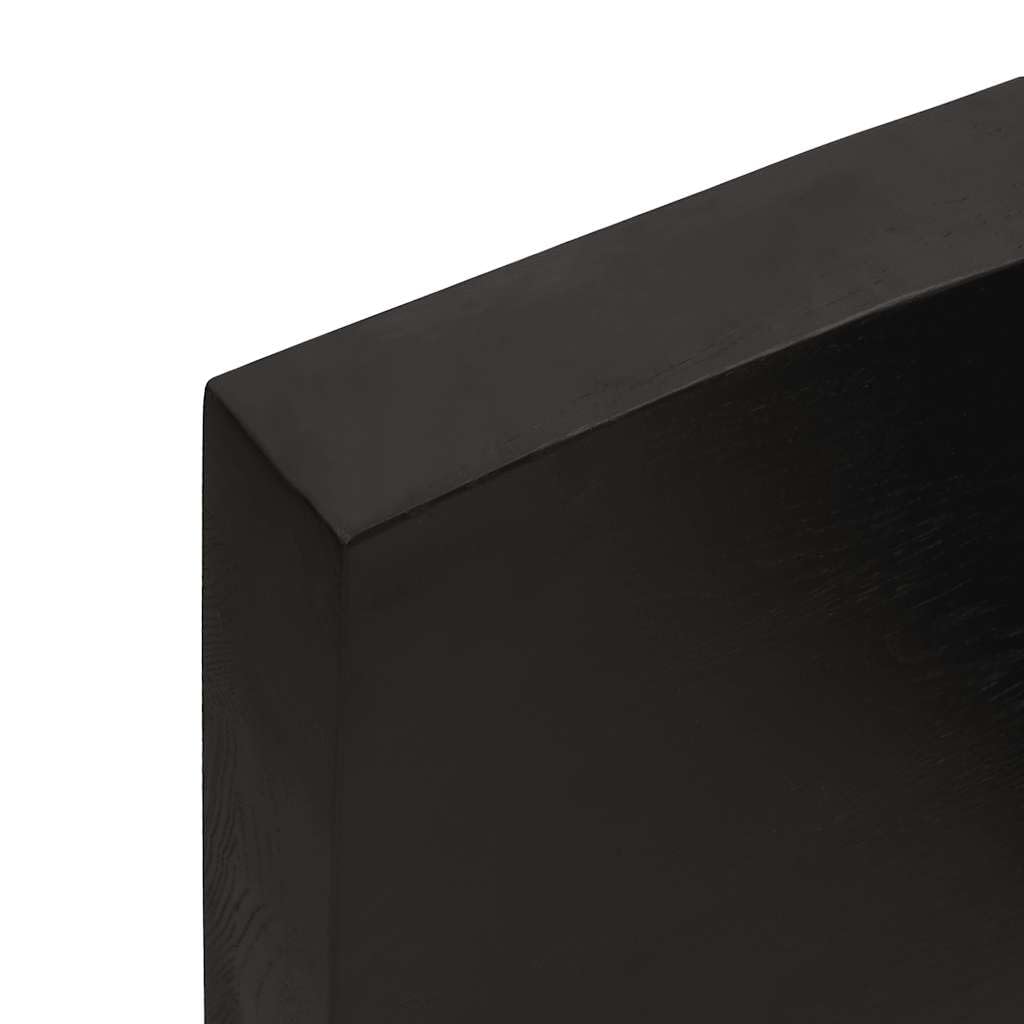 Genérico Encimera de baño Madera tratada marrón Oscuro 120x40x(2-6) cm,Bricolaje,Materiales de construcción,Encimeras-3156236