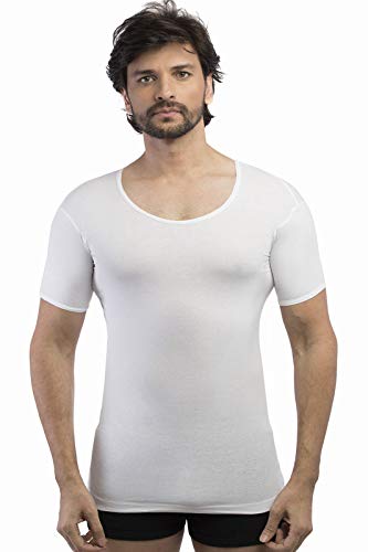 leader VIP Basic Premium 100% Cotton Round Neck Half Sleeve Vest Combo Set for Mens, White-picture-19