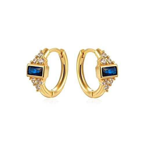 Boucles d'oreilles cartilage en argent avec zircone cubique et créoles tendance