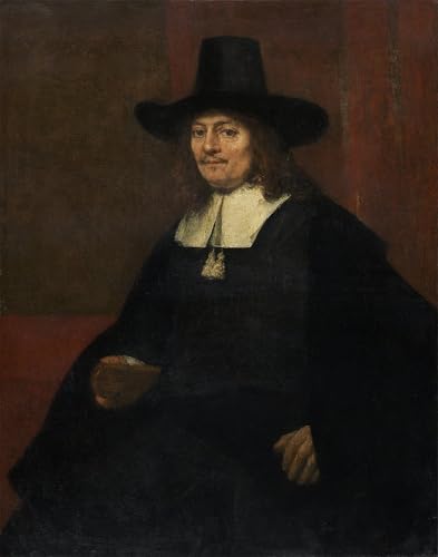 Portrait d'homme assis par Rembrandt peinture décorative pour bureau