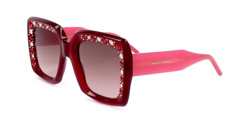 Lunettes de soleil Carolina Herrera Her 0178/s en acétate de prestige bordeaux et rose pour femme
