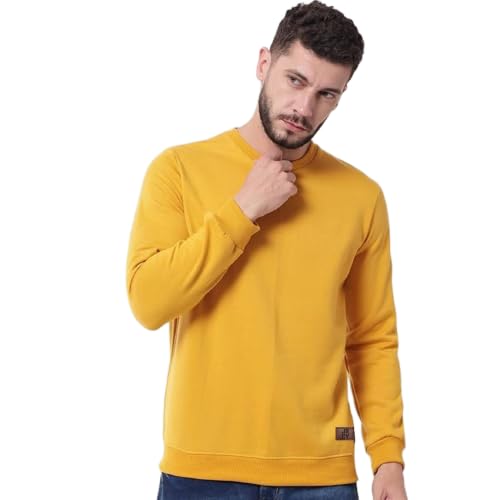 Image of Sweat Shirts for Men | Cotton Fleece Blend Fabric | Round Neck Style with Full Sleeve Sweatshirt for Men