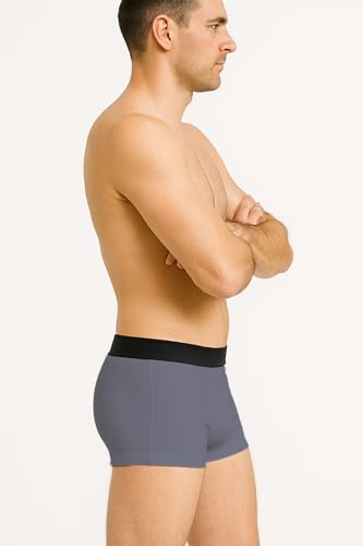 Image of HK47 Men Underwear Pack, Ice Silk Stretchable Breathable Trunks, Regular Fit Men's Brief, Anti Bacterial Quick Dry Innerwear for Men