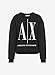 Armani Exchange Women's Icon Pullover Crewneck Sweatshirt, Black, Medium