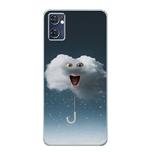 Coque Oppo Find X5 Lite TPU antichoc protection silicone motif nuage