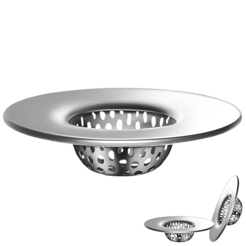 3 Pcs Bathroom Sink Strainer, Utility, Slop, Bathtub Lavatory Sink Drain Strainer Hair Catcher, Stainless Steel Shower Drain Strainer, bathroom sink strainer, drain catcher