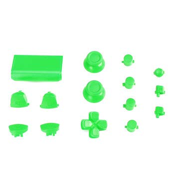 Materiale: plastica BouBou Pulsanti Set Completo Di Controller Di Gioco Per Ps4 Pro Trigger D-Pad Jdm-040 Lt Rt Lb Rb - Verde