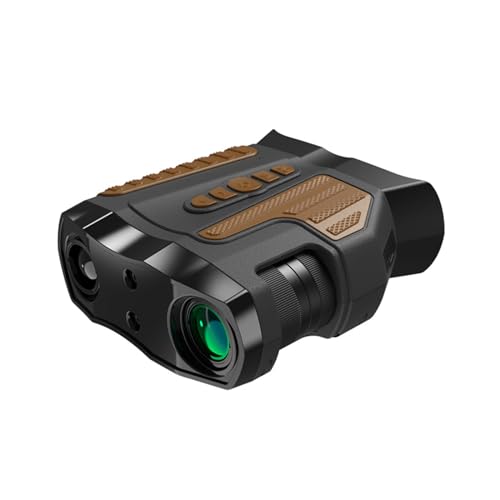 XIKDJ Night Vision Goggles, 1080P Night Vision Binoculars with 64GB Card, 10X Optical Zoom 3.2" Large Screen 4000Mah Rechargeable Digital Infrared Binoculars for Adult