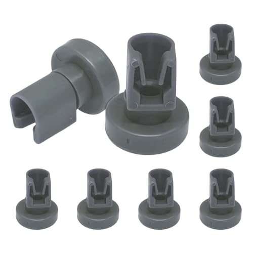 Juego de 8 Ruedas para Cesto Superior de Lavavajillas - Compatible con AEG Favorit, Zanussi, Privileg - Ruedas de Recambio