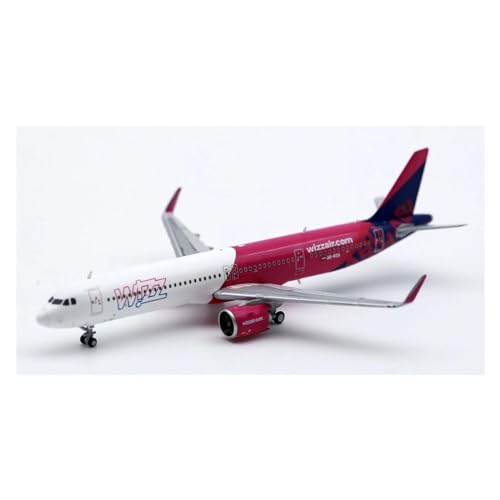 Modelo de avión Airbus A321NEO Wizz Air Abu Dhabi con acabados de alta fidelidad Diecast