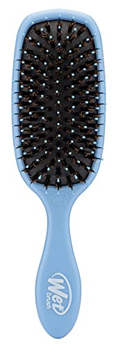 Wet Brush Shine Enhancer Paddle Brush, Sky - Hair Detangler Brush with Ultra Soft Bristles, Infused With Natural Argan Oil, Shiny Detangle & Smooth Hair, Wet or Dry, For All Hair Types
