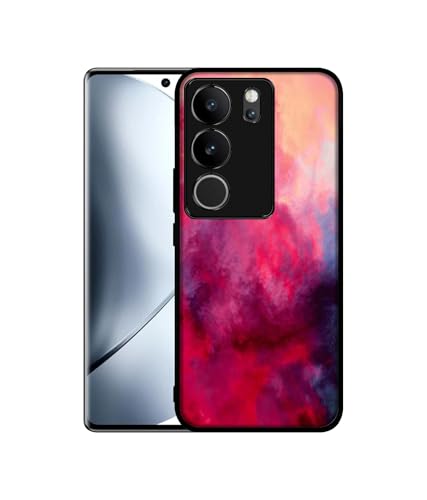 Image of Holi Color Design Premium 2D Printed Metal Back Case Cover for Vivo V29 5G / V29 Pro 5G