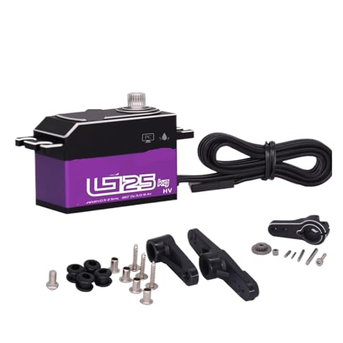Servo couple élevé 25kg avec coque en aluminium et engrenage métal ultra résistant