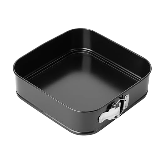 Florina Molde Tarta Desmontable (22 x 22 cm) I Molde Bizcocho MERINGO I Recubrimiento Antiadherente I Moldes Bizcocho para Hornear Cuadrado de Acero al Carbono I Hornear Pasteles y Tartas