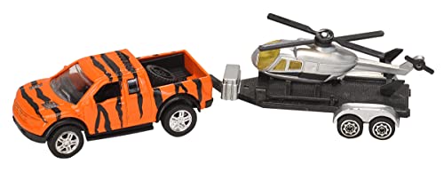 Wild Republic Zoo Truck with Trailer, Gifts for Kids, Imaginative Play Toy, 5 Inches