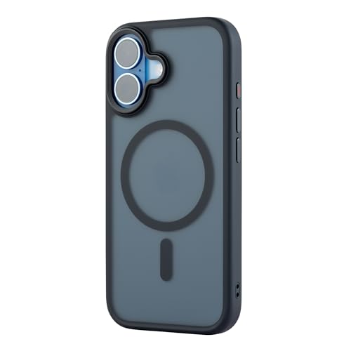 Image of TEKNE Hybrid Frost Matte Polycarbonate Case for iPhone 17 | MagSafe Compatible | 6ft Drop Protection | Anti-Fingerprint | Shockproof Corners | Ultra Slim Back Cover (Black)