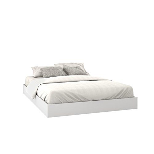 Nexera Queen Size Platform Bed, White