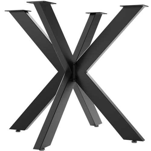 SOTOOLS Tischgestell Spider schwarz 850x850x710 mm Kreuzgestell Esstischgestell Untergestell für runde Esstische