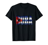 Excellente idée cadeau pour la famille ou les amis de Cuba. Cette chemise a un look vintage funky et un drapeau cubain audacieux.