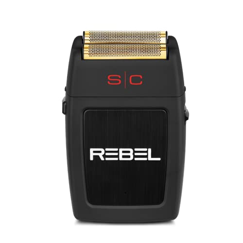 Stylecraft Rebel Afeitadora Eléctrica Profesional para Hombre, Barba y Pelo, 100 min Autonomía Sin Cable, Maquinilla de Afeitar de Viaje Compacto y Portátil 150gr, Velocidad de Corte 11.000 RPM