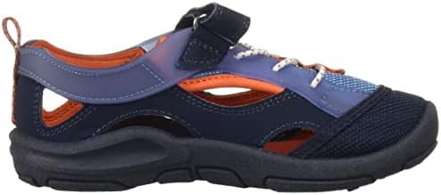 OshKosh B'Gosh Boy's Topaz Sport Sandal, Navy/Orange, 5 Toddler | Image 5