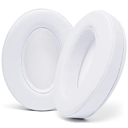 Almohadillas para evitar dolor de orejas en cascos HyperX y Audio Technica blancas