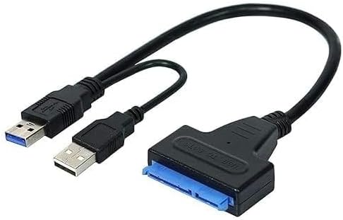 USB 3.0 to SATA Adapter Cable for 2.5" HDD/SSD, External Hard Drive Converter, Fast Data Transfer 6Gbps, Plug & Play