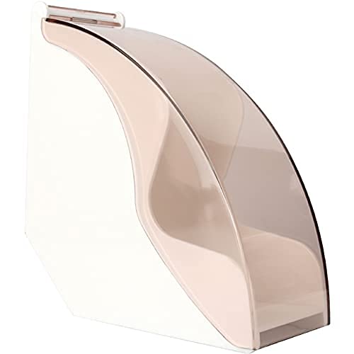 Coffee Filter Holder, Coffee Filter Box with Dustproof Cover, Filter Paper Holder for Coffee Shop, Home, Storage Capacity of 100 pcs Paper Filters (White)