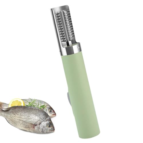 Siuwddee Squamatore Elettrico per Pesci, Dispositivo di rimozione squamatore Elettrico - Dispositivo di rimozione Scarper Impermeabile da 3000 mAh - Raschietto per Pesce Ricaricabile, decalcificante