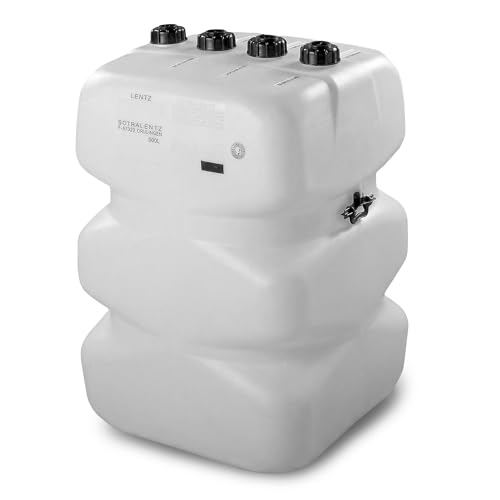 ZETA TRADES Depósito Gasoil 500 Litros - Tanque Homologado Polietileno Alta Densidad, Resistente Corrosión, Uso Industrial y Doméstico, Medidor Deposito Gasoil, Deposito 1000 Litros Compatible