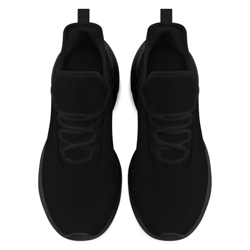 Custom Solid Color Sneakers for Men Women Print with Your Need Personalized Running Walking Tennis White Black Sports Shoes3