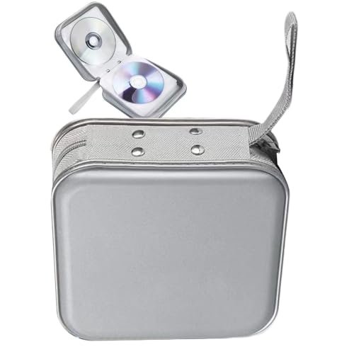 -fodralhållare - 15,5 X 15,5 X 5 Cm Skivförvaringsfodral | Portable Disc Organizer -fodral | För Spel, Film, Video, Rekreation, Fordon, , Musik, Album, Transport, Semester, Fest, Semester, Dag