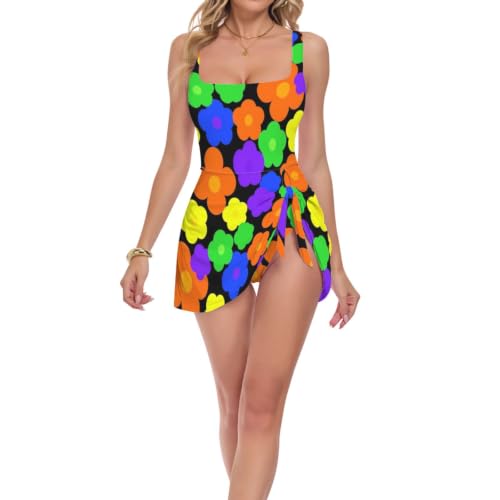 Maillot de bain une pièce push up à motif floral chic pour femme