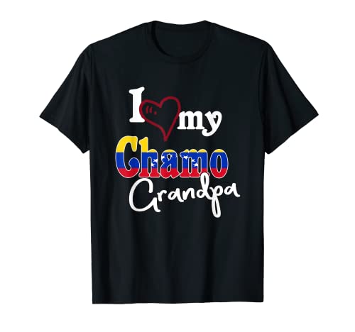 I Love My Chamo Grandpa Camiseta De Venezuela T-Shirt