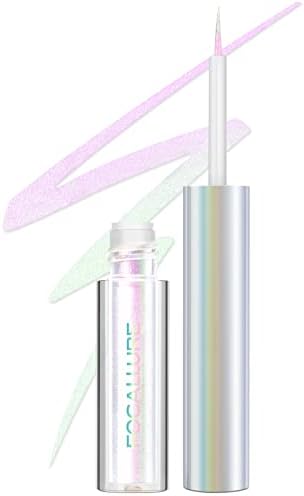 FOCALLURE Chameleon Liquid Eyeliner,Intense Color Shifting Eyeliner Pen,Metallic Multi-Reflective Finish,Waterproof,Smudge-proof,Ultra-Fine Tip,CRYSTAL SOUL