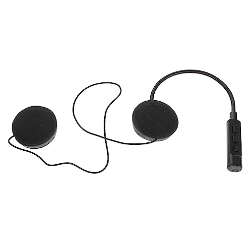 CAXUSD 1Pieza Auricular Inalámbrico BT para Casco De Motocicleta con Micrófono para Sonido Colocación El Casco Negro