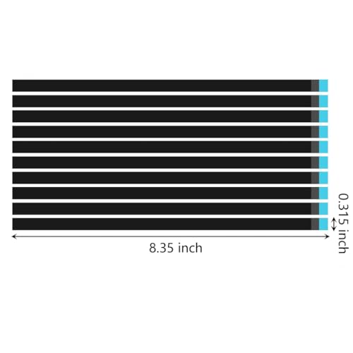 Image of 10PCS Black Laptop Screen Double Sided Adhesive Strips Easy Pull Tab Stretch Tape for LCD LED Display Replacement Panel Without Handle