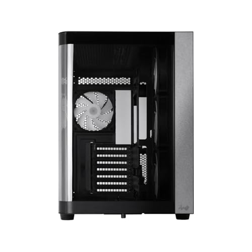 Gabinete InWin W31 Mid Tower ATX con Diseño de Vidrio Curvo Panorámico, Estructura de Doble Cámara, 7 Ranuras PCI-E, Soporte para GPU hasta 410mm, 4 Ventiladores VX120 Preinstalados, Compatible con hasta 10 Ventiladores miniatura 3
