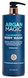 Argan Magic Hyaluronic Acid Body Wash - Cleanses, Refreshes & Softens with Hydrating Hyaluronic Acid and Nourishing Argan Oil | Paraben Free (32 Fl Oz)
