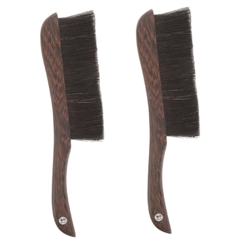 Cabilock 2Pcs Wooden Brush Soft Bristle for Keyboards Pianos and Household Use Compact Tabletop Broom for Versatile Cleaning Offices and Labs
