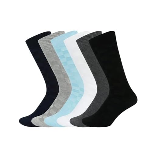 Balenzia Men's Cotton Crew Socks (Multicolor)- Pack of 6