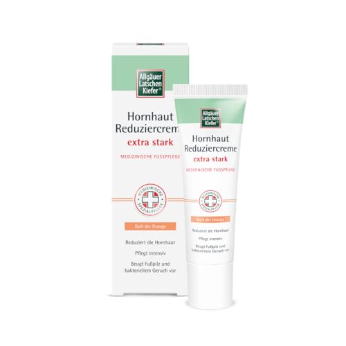 Hornhaut Reduziercreme extra stark – medizinische Fußpflege – Allgäuer Latschenkiefer – 30 ml