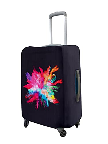 Image of Cortina Luggage Cover Trolley Travel Covers Washable Dust Proof Anti-Scratch Suitcase Protector, Small-Black Pink