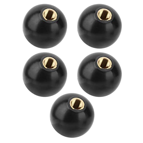 Schimer 11 * 7 * 4 5Pcs Black Round Ball Enginee Plastic Lever Knob M10*35 Machine Tool Replacement Indus L Black Handle Knobs Black, Schimerw14ukfc9ri