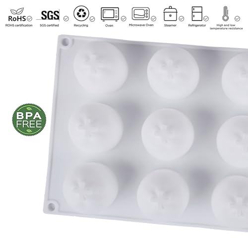 Silicone Mold, Silicone Mould, Mousse Mold, Baking Chocolate Mold, Mandarin Orange Mold, Sweets Cake Mold, 3D Cutter, DIY 12 Holes, Baking Tools, Baking Mold